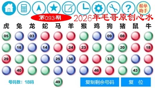 093期毛哥心水[图]